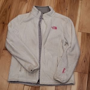 North Face White Shell Fleece Jacket